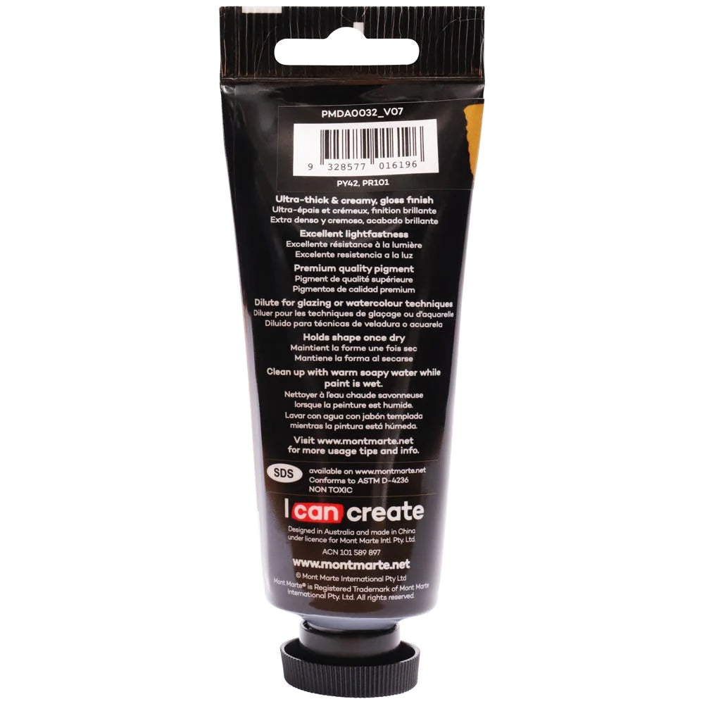 Dimension Acrylic Premium 75ml (2.5 US fl.oz) Tube - Raw Sienna