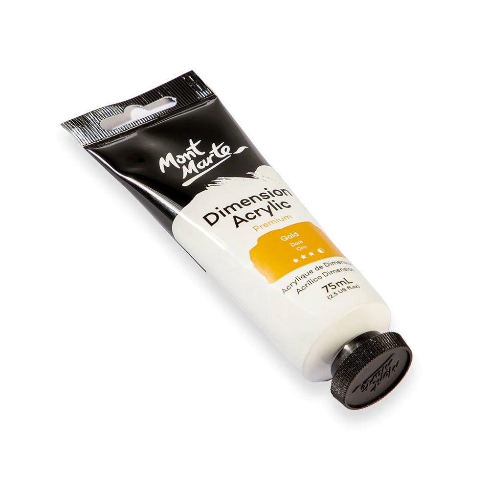 Dimension Acrylic Premium 75ml (2.5 US fl.oz) Tube - Gold