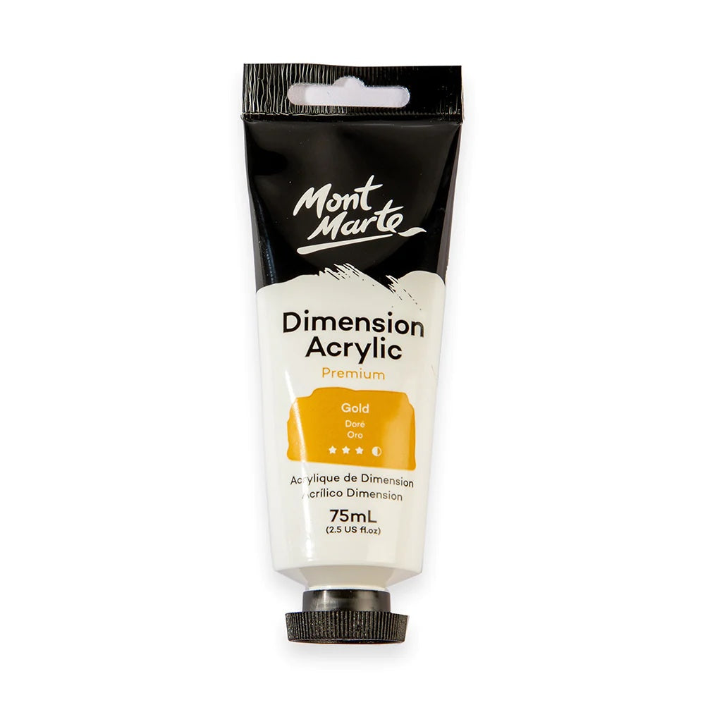 Dimension Acrylic Premium 75ml (2.5 US fl.oz) Tube - Gold