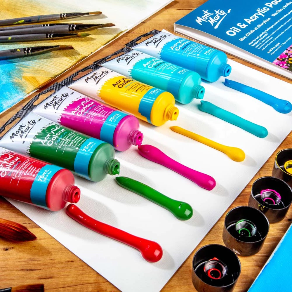 Acrylic Colour Paint Signature 75ml (2.5 US fl.oz) Tube - Cerulean Blue