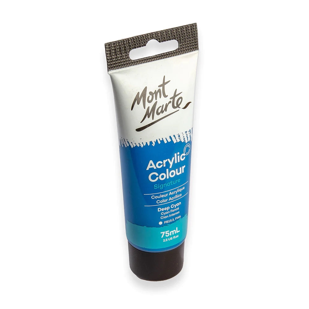 Acrylic Colour Paint Signature 75ml (2.5 US fl.oz) Tube - Deep Cyan