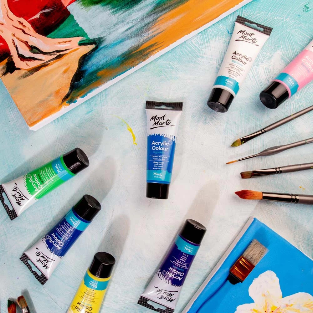 Acrylic Colour Paint Signature 75ml (2.5 US fl.oz) Tube - Deep Cyan