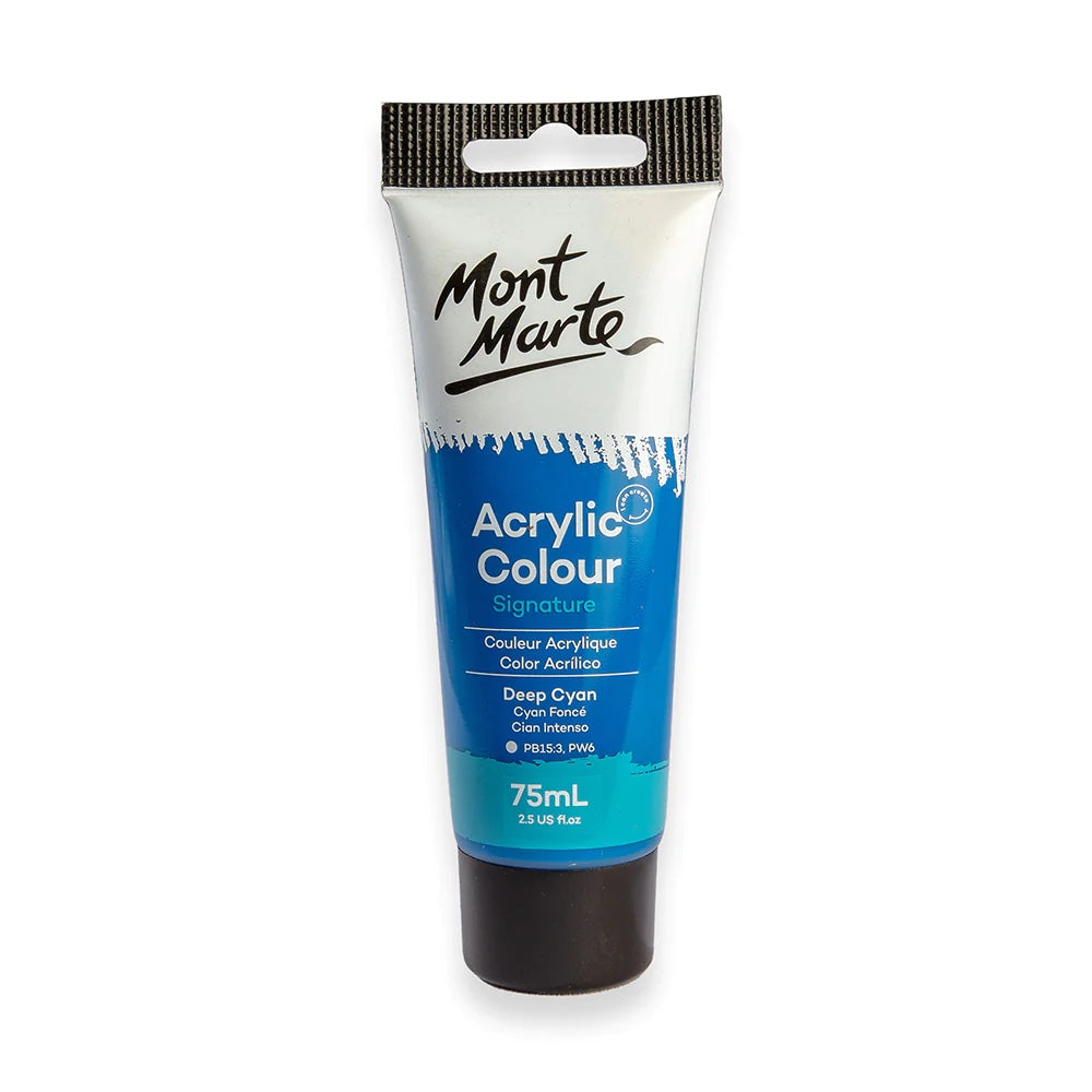 Acrylic Colour Paint Signature 75ml (2.5 US fl.oz) Tube - Deep Cyan