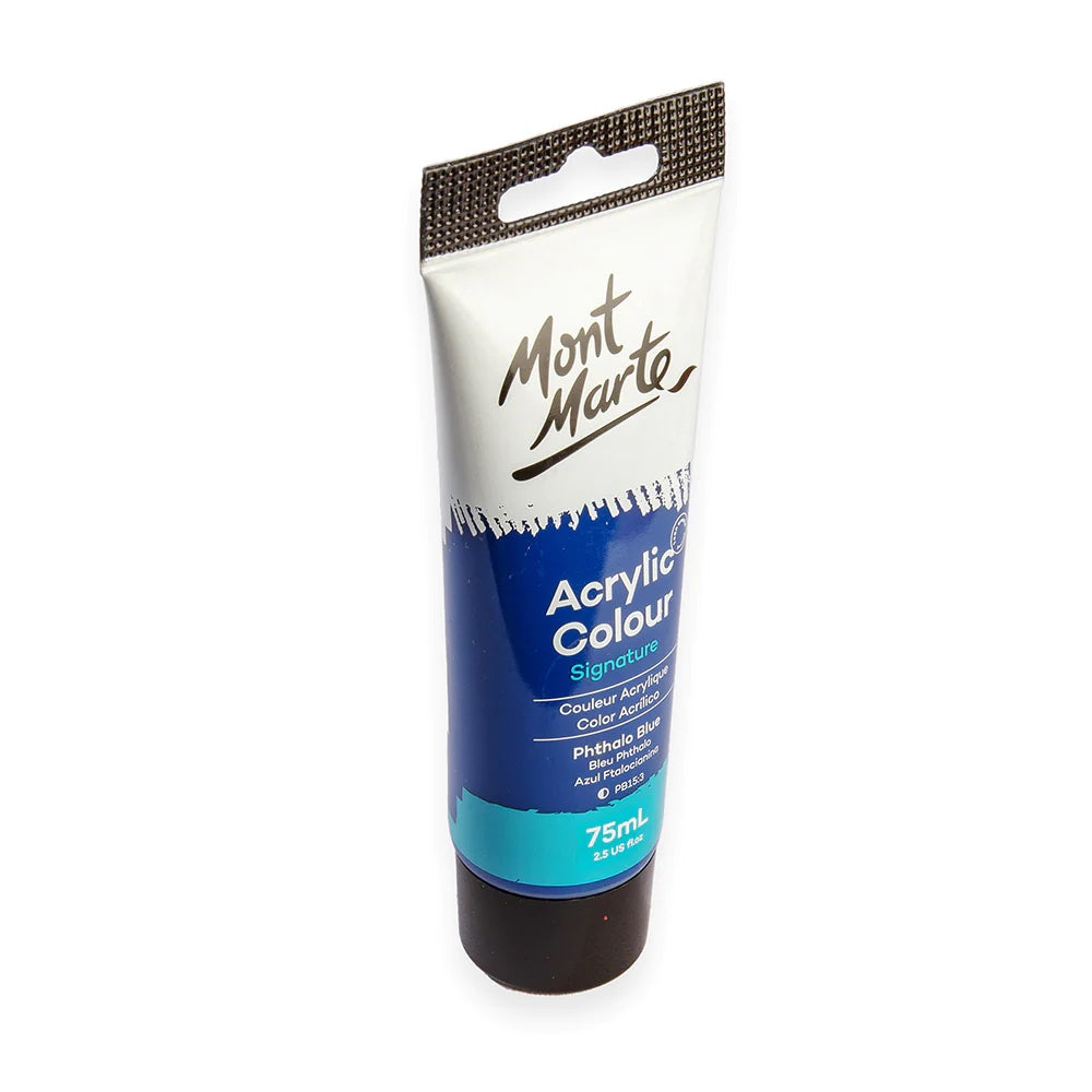 Acrylic Colour Paint Signature 75ml (2.5 US fl.oz) Tube - Phthalo Blue