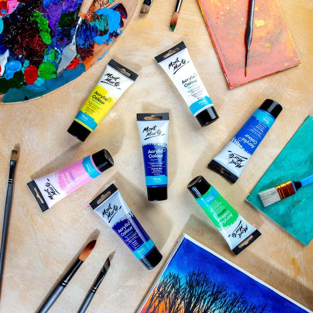Acrylic Colour Paint Signature 75ml (2.5 US fl.oz) Tube - Phthalo Blue