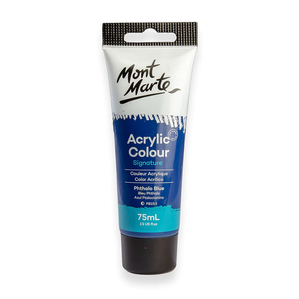 Acrylic Colour Paint Signature 75ml (2.5 US fl.oz) Tube - Phthalo Blue
