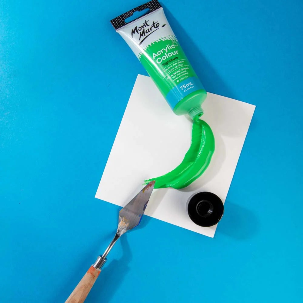 Acrylic Colour Paint Signature 75ml (2.5 US fl.oz) Tube - Monastral Green
