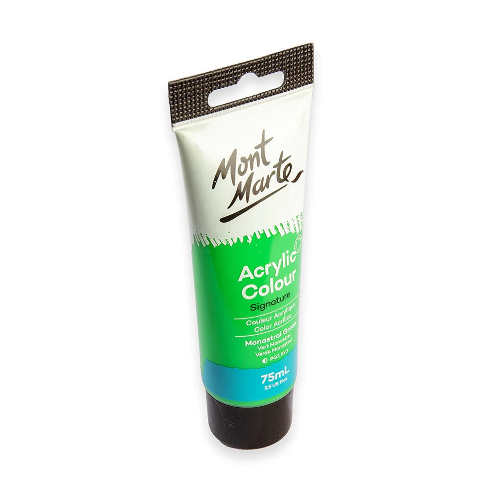 Acrylic Colour Paint Signature 75ml (2.5 US fl.oz) Tube - Monastral Green