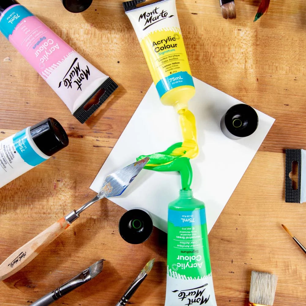 Acrylic Colour Paint Signature 75ml (2.5 US fl.oz) Tube - Monastral Green