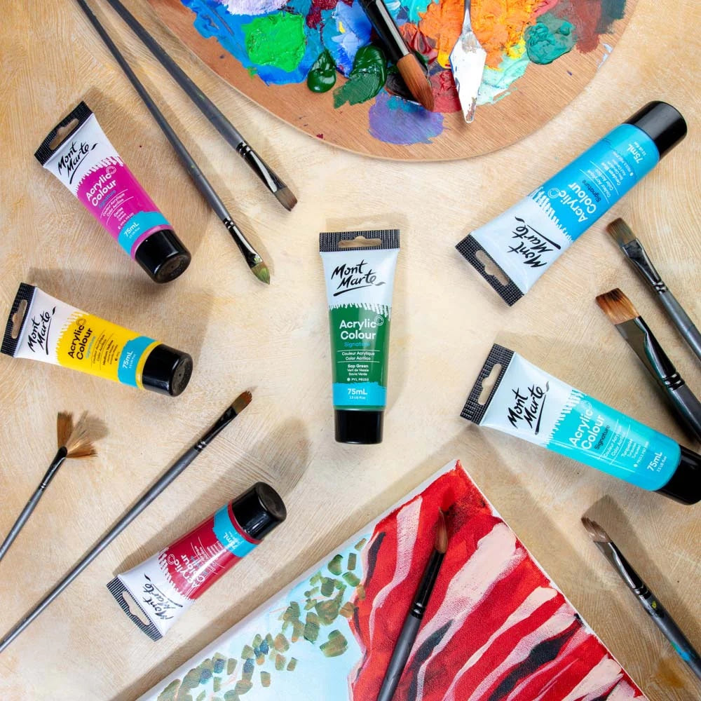 Acrylic Colour Paint Signature 75ml (2.5 US fl.oz) Tube - Sap Green