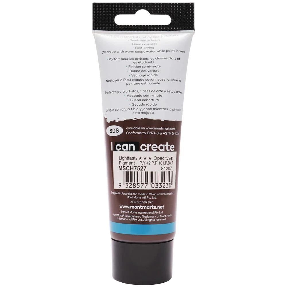 Acrylic Colour Paint Signature 75ml (2.5 US fl.oz) Tube - Burnt Umber
