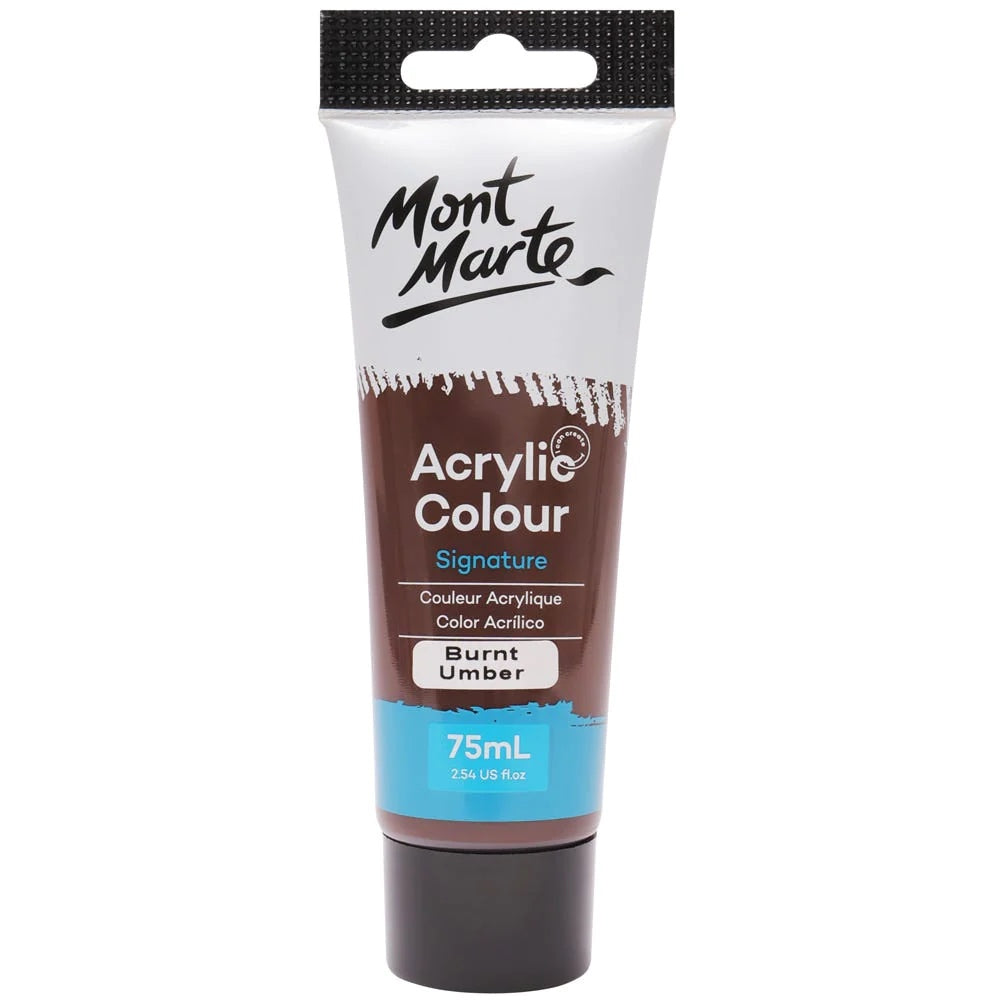 Acrylic Colour Paint Signature 75ml (2.5 US fl.oz) Tube - Burnt Umber