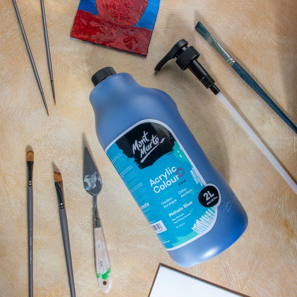 Acrylic Colour Paint Signature 2L (67.6 US fl.oz) Bottle – Phthalo Blue