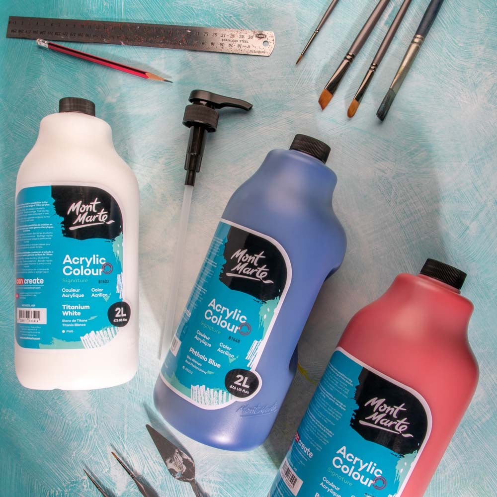 Acrylic Colour Paint Signature 2L (67.6 US fl.oz) Bottle – Phthalo Blue