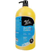 Acrylic Colour Paint Signature 2L (67.6 US fl.oz) Bottle – Medium Yellow