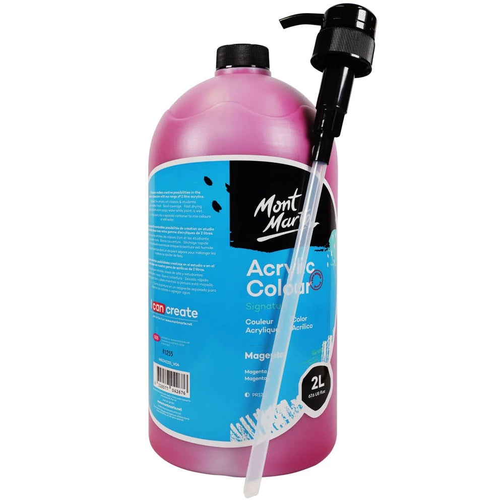 Acrylic Colour Paint Signature 2L (67.6 US fl.oz) Bottle – Magenta