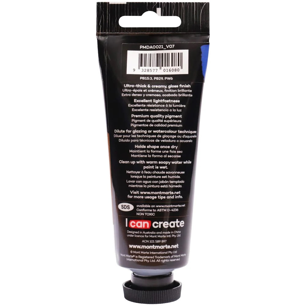 Dimension Acrylic Premium 75ml (2.5 US fl.oz) Tube - Cyan
