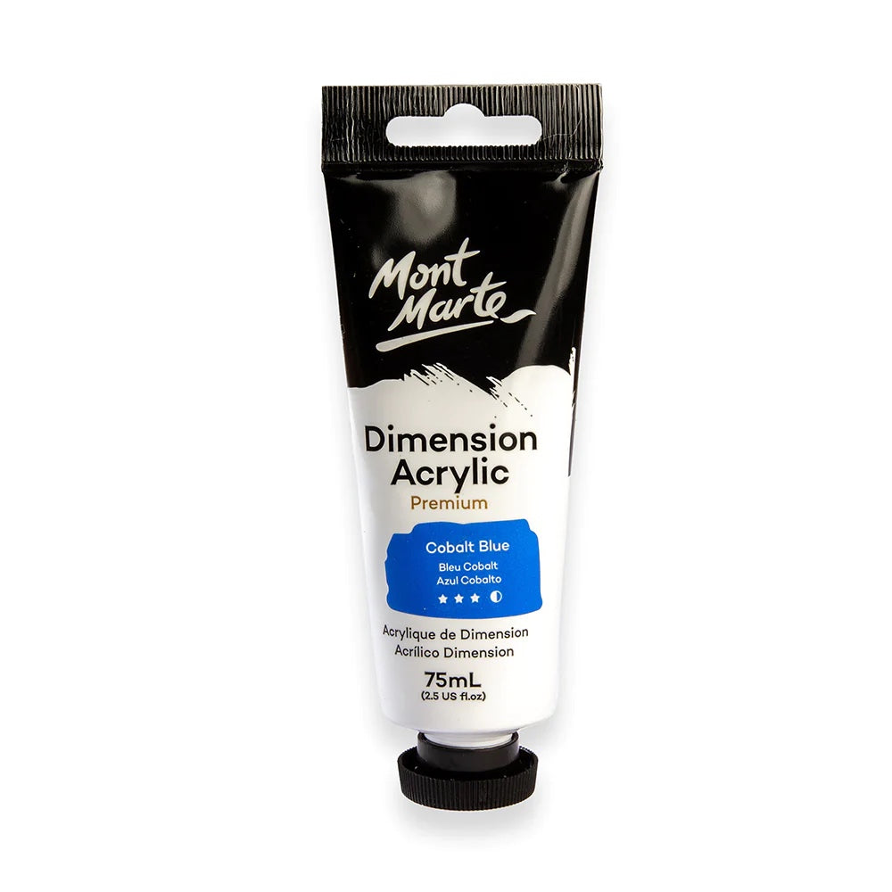 Dimension Acrylic Premium 75ml (2.5 US fl.oz) Tube - Cobalt Blue