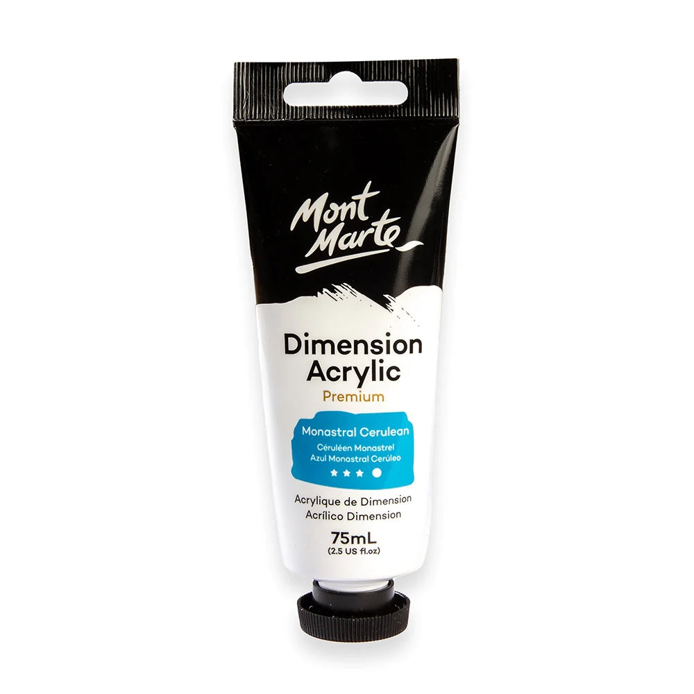 Dimension Acrylic Premium 75ml (2.5 US fl.oz) Tube - Monastral Cerulean