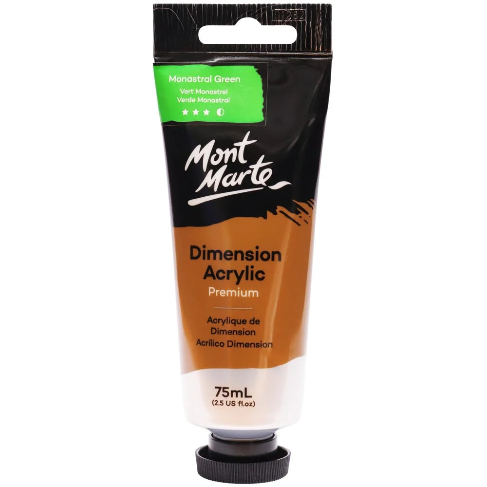 Dimension Acrylic Premium 75ml (2.5 US fl.oz) Tube - Monastral Green