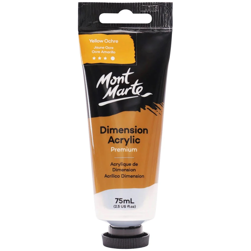 Dimension Acrylic Premium 75ml (2.5 US fl.oz) Tube - Yellow Ochre
