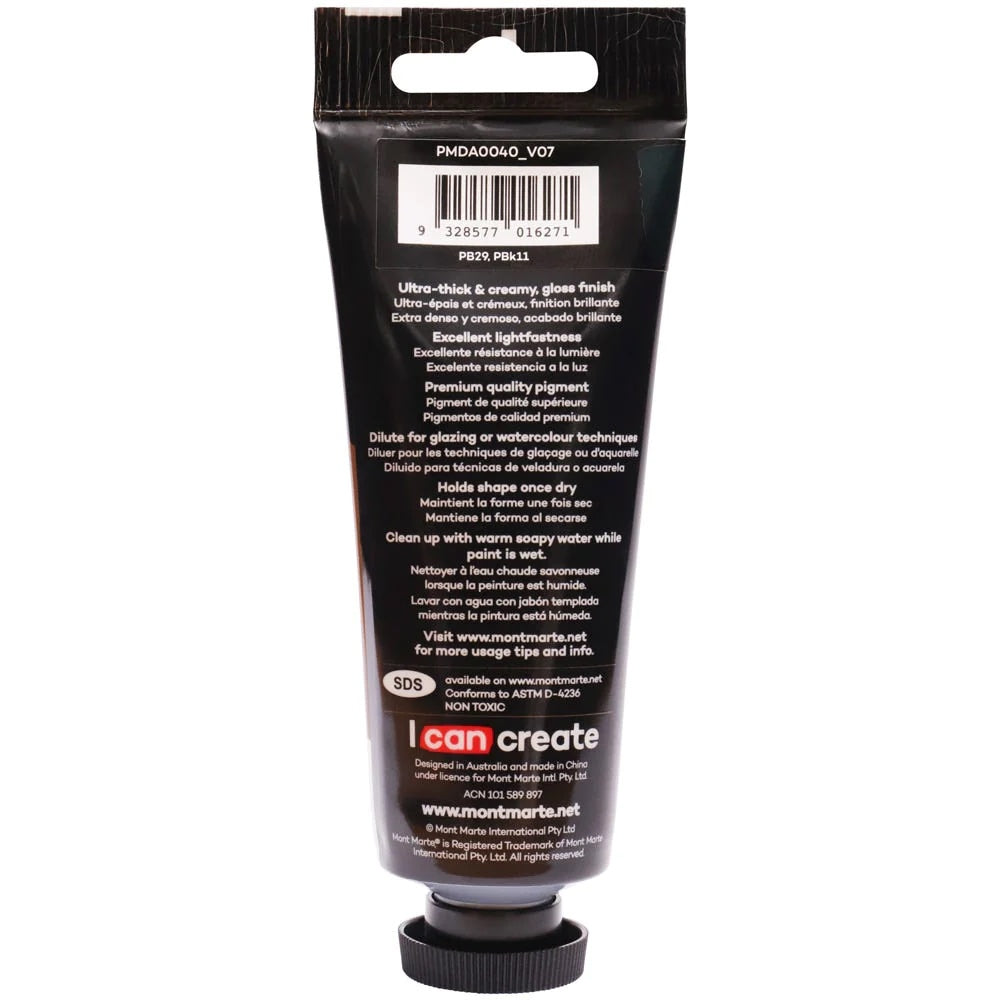 Dimension Acrylic Premium 75ml (2.5 US fl.oz) Tube - Paynes Grey