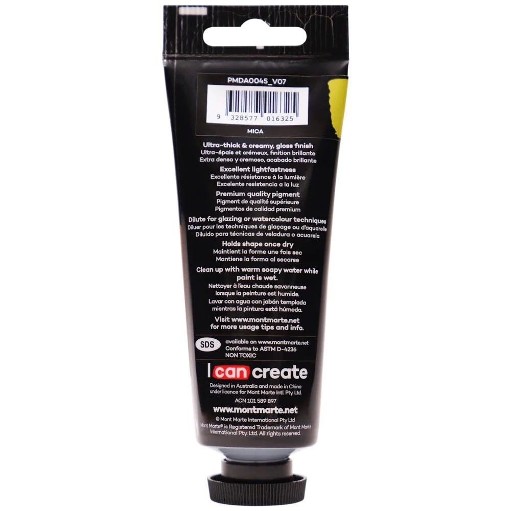 Dimension Acrylic Premium 75ml (2.5 US fl.oz) Tube - Pearl Yellow Mid
