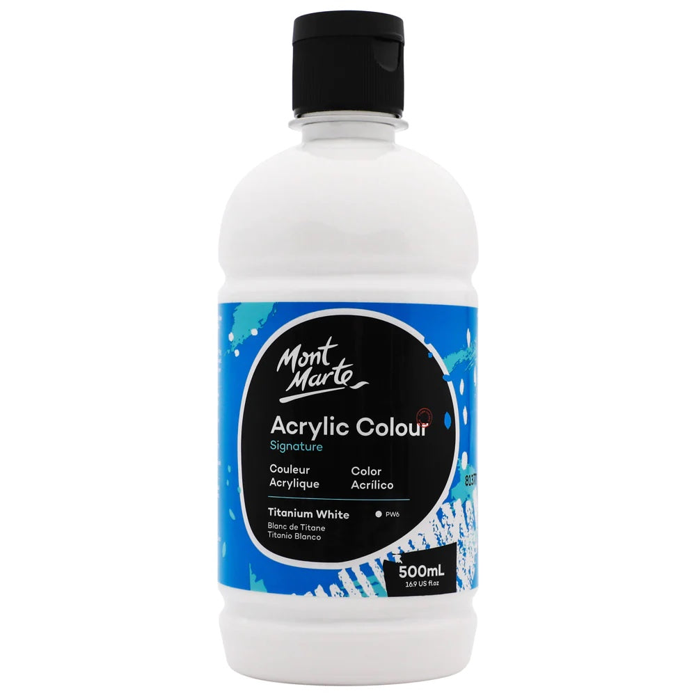 Acrylic Colour Signature 500ml (16.9 US fl.oz) - Titanium White