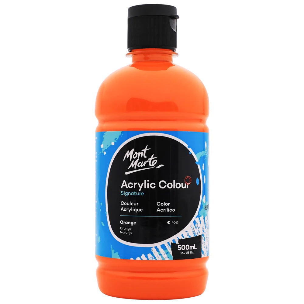 Acrylic Colour Signature 500ml (16.9 US fl.oz) - Orange