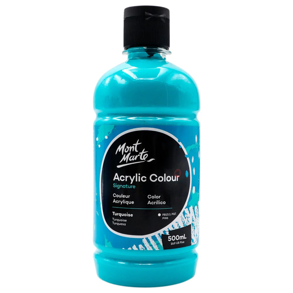 Acrylic Colour Signature 500ml (16.9 US fl.oz) - Turquoise