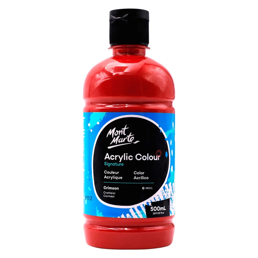 Acrylic Colour Signature 500ml (16.9 US fl.oz) - Crimson