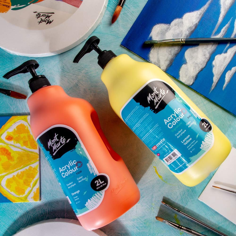 Acrylic Colour Paint Signature 2L (67.6 US fl.oz) Bottle – Orange