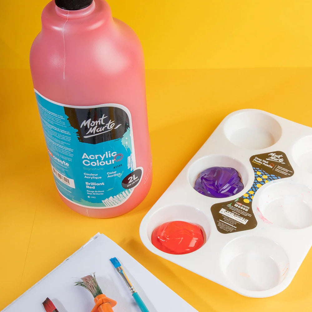 Acrylic Colour Paint Signature 2L (67.6 US fl.oz) Bottle – Brilliant Red
