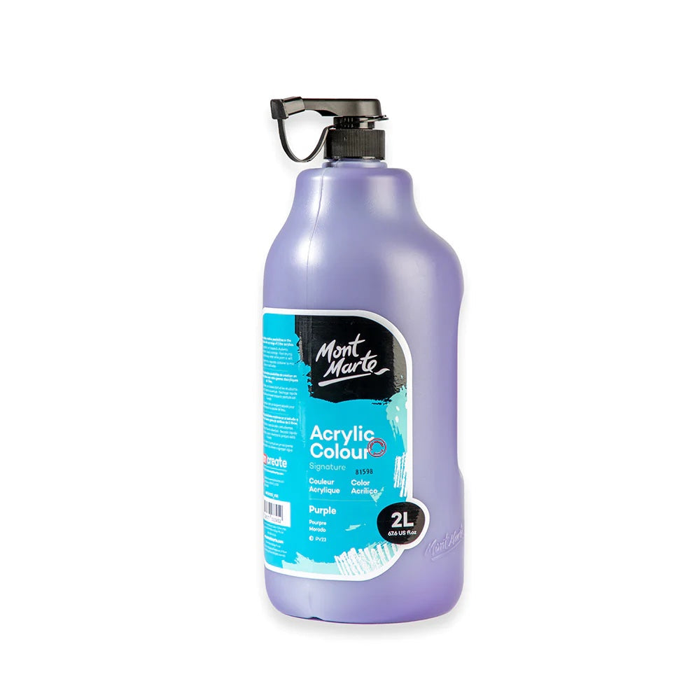 Acrylic Colour Paint Signature 2L (67.6 US fl.oz) Bottle – Purple
