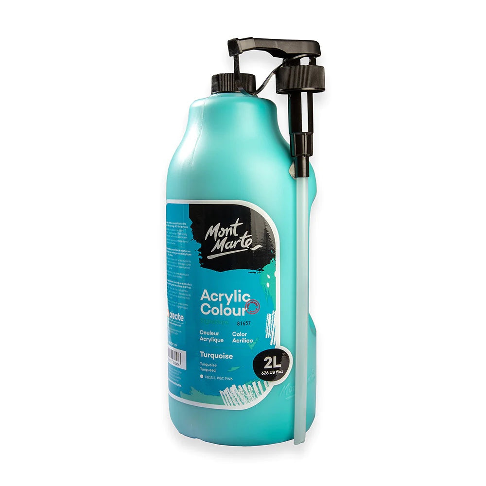 Acrylic Colour Paint Signature 2L (67.6 US fl.oz) Bottle – Turquoise