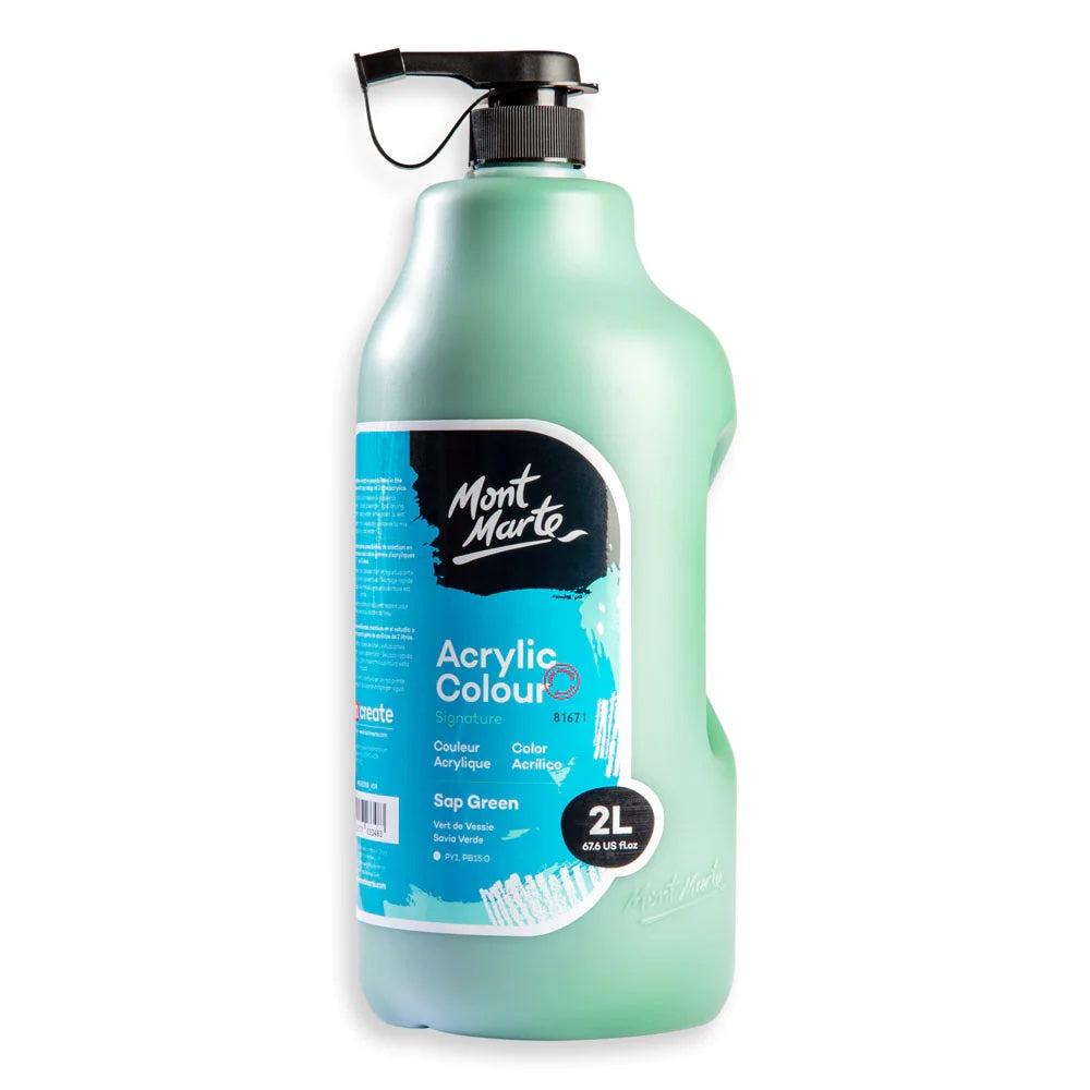 Acrylic Colour Paint Signature 2L (67.6 US fl.oz) Bottle – Sap Green