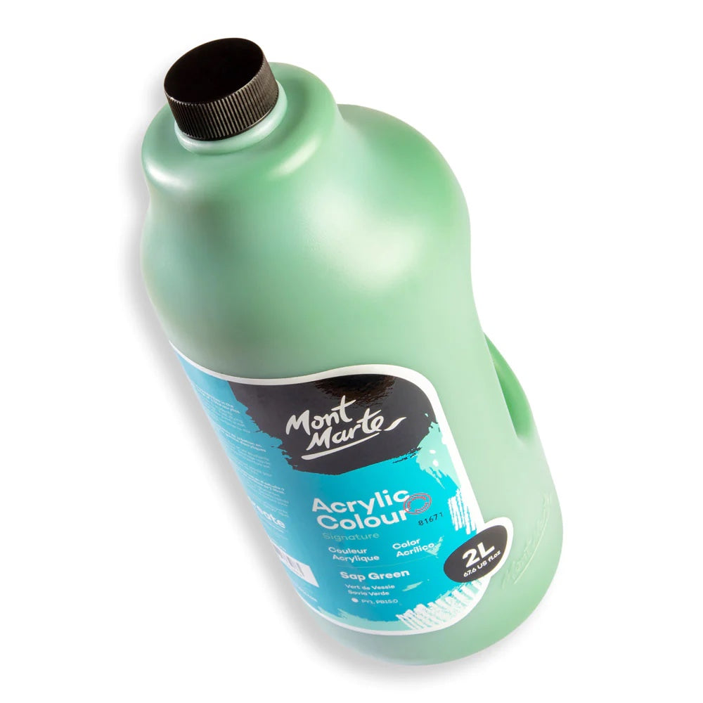 Acrylic Colour Paint Signature 2L (67.6 US fl.oz) Bottle – Sap Green