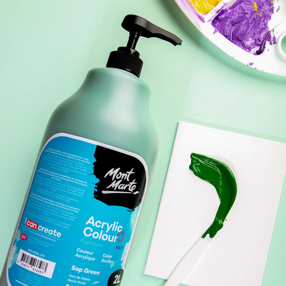 Acrylic Colour Paint Signature 2L (67.6 US fl.oz) Bottle – Sap Green