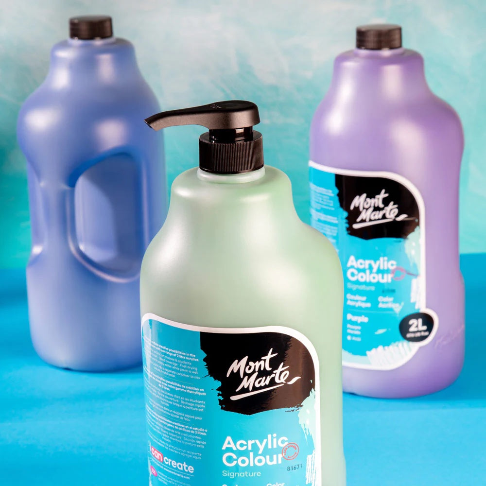 Acrylic Colour Paint Signature 2L (67.6 US fl.oz) Bottle – Sap Green