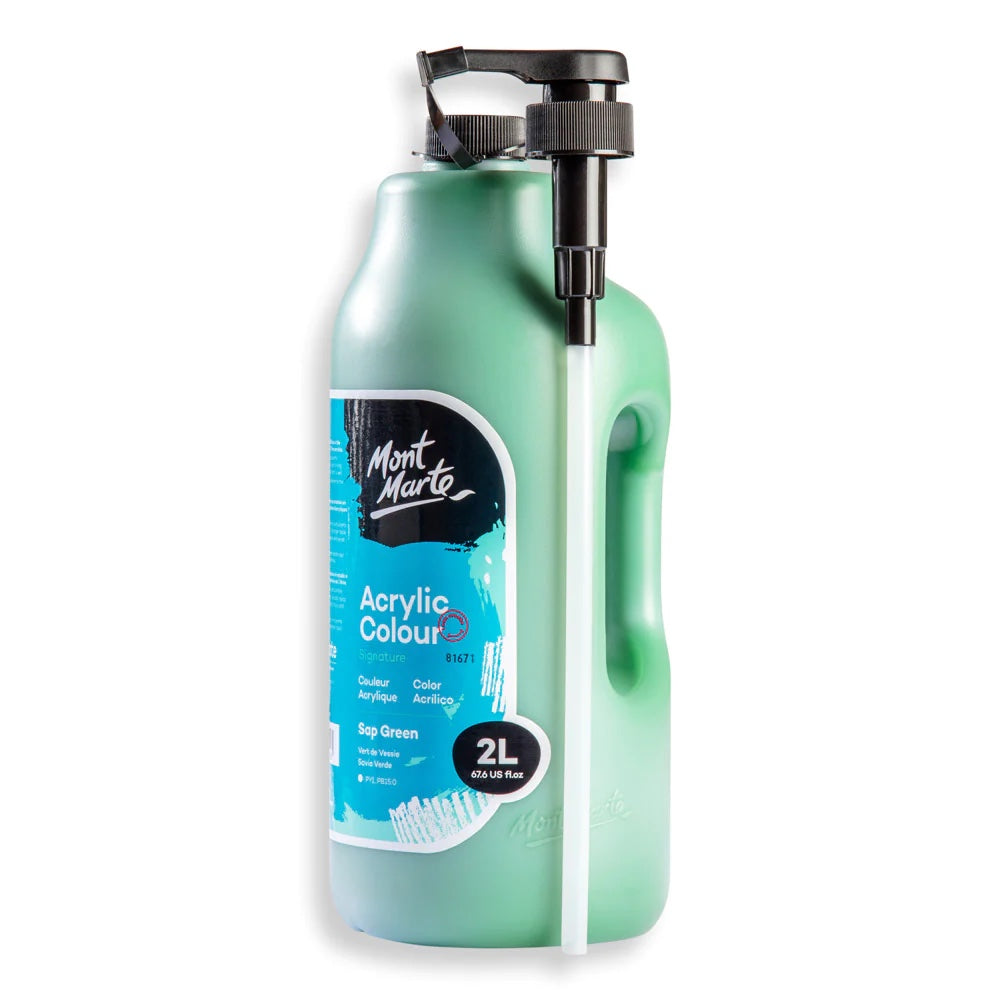 Acrylic Colour Paint Signature 2L (67.6 US fl.oz) Bottle – Sap Green