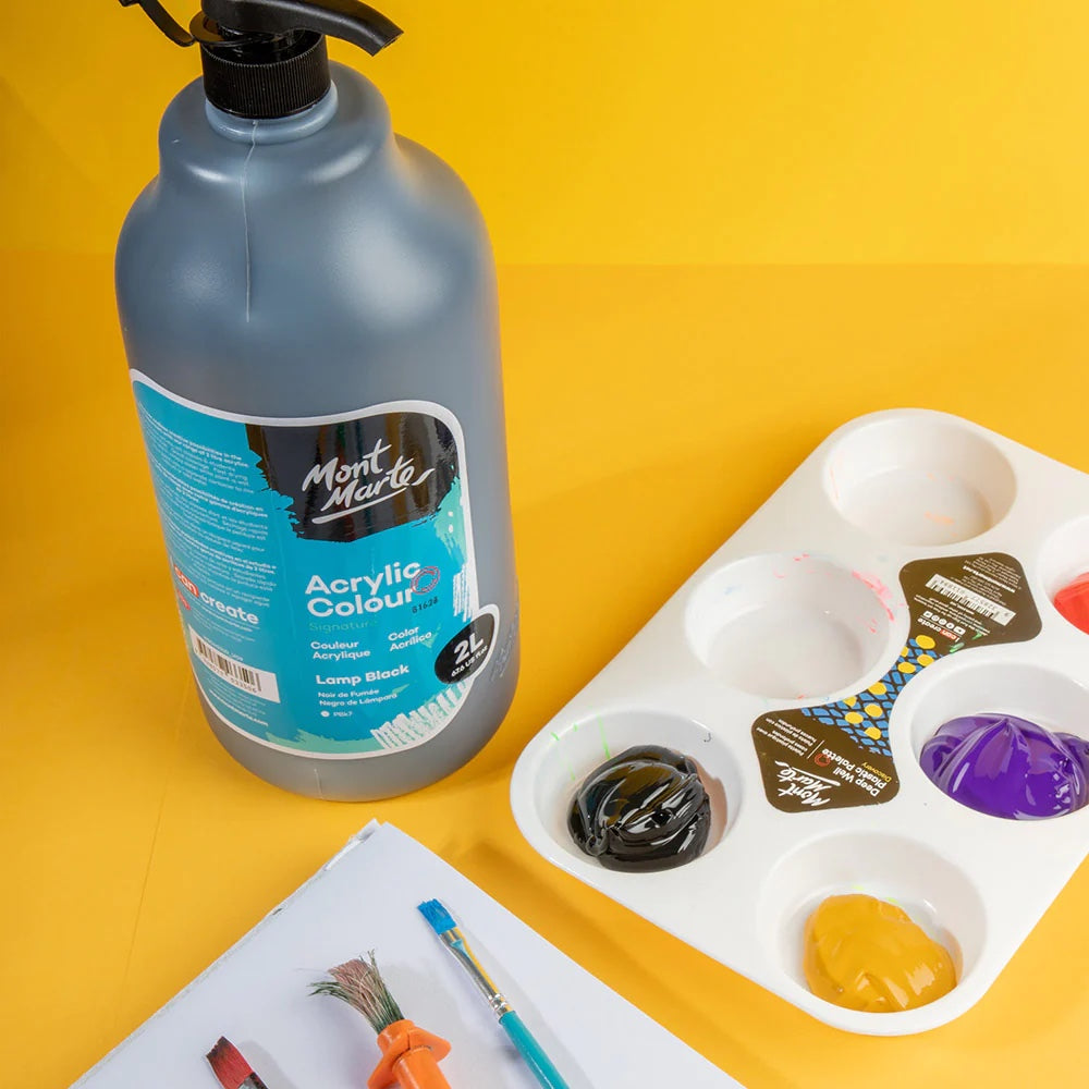 Acrylic Colour Paint Signature 2L (67.6 US fl.oz) Bottle – Black