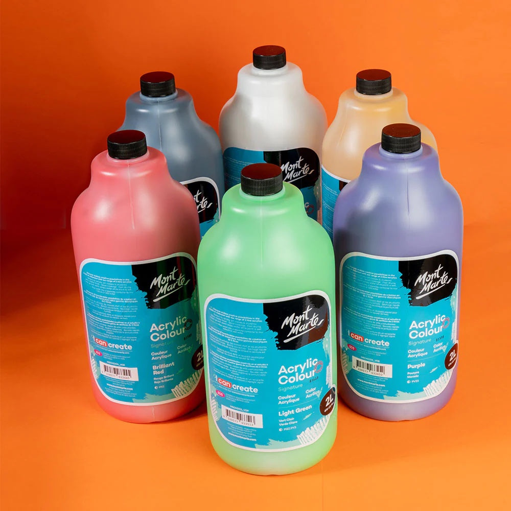 Acrylic Colour Paint Signature 2L (67.6 US fl.oz) Bottle – Black