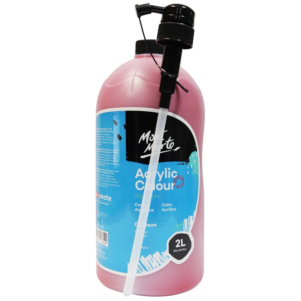 Acrylic Colour Paint Signature 2L (67.6 US fl.oz) Bottle – Crimson