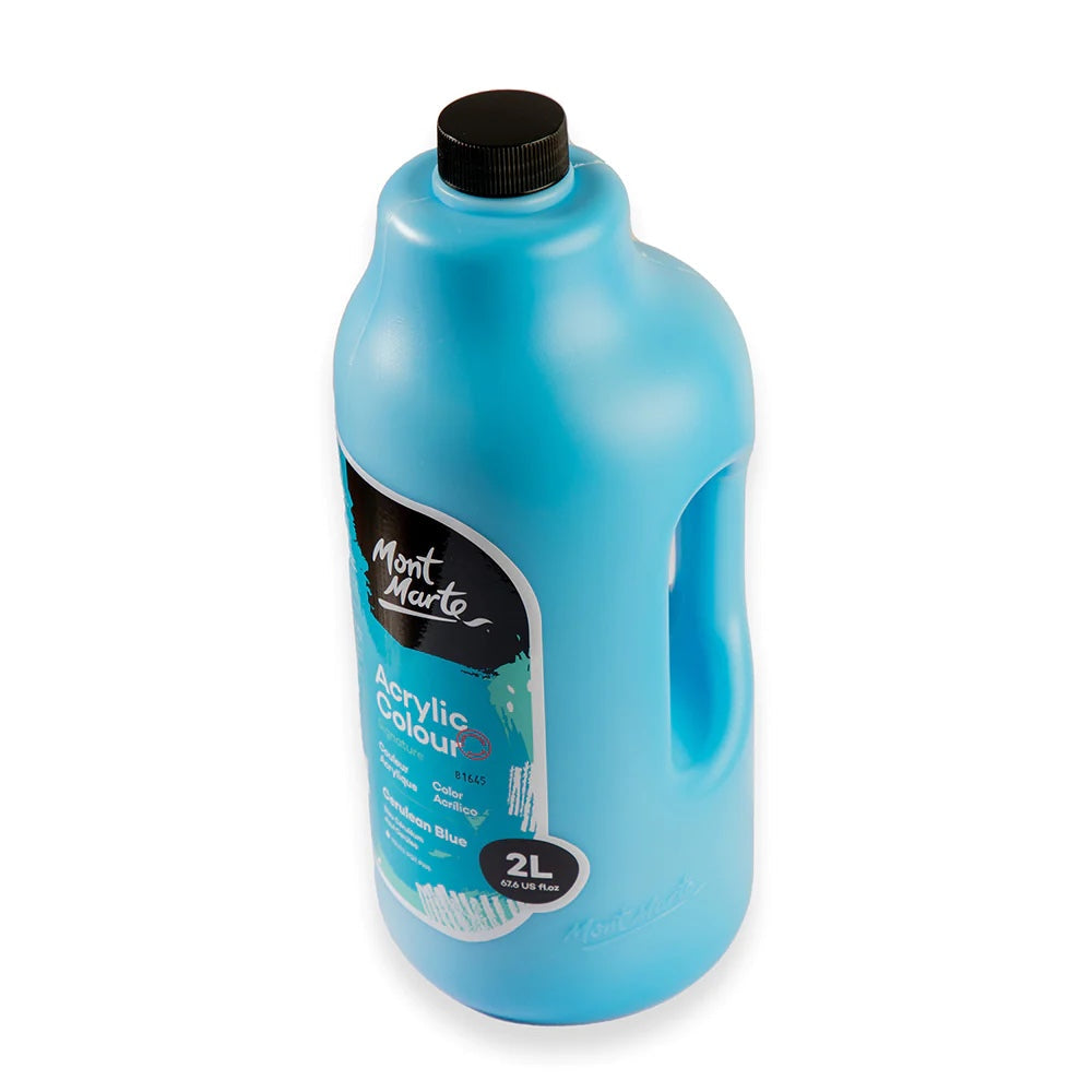 Acrylic Colour Paint Signature 2L (67.6 US fl.oz) Bottle – Cerulean Blue