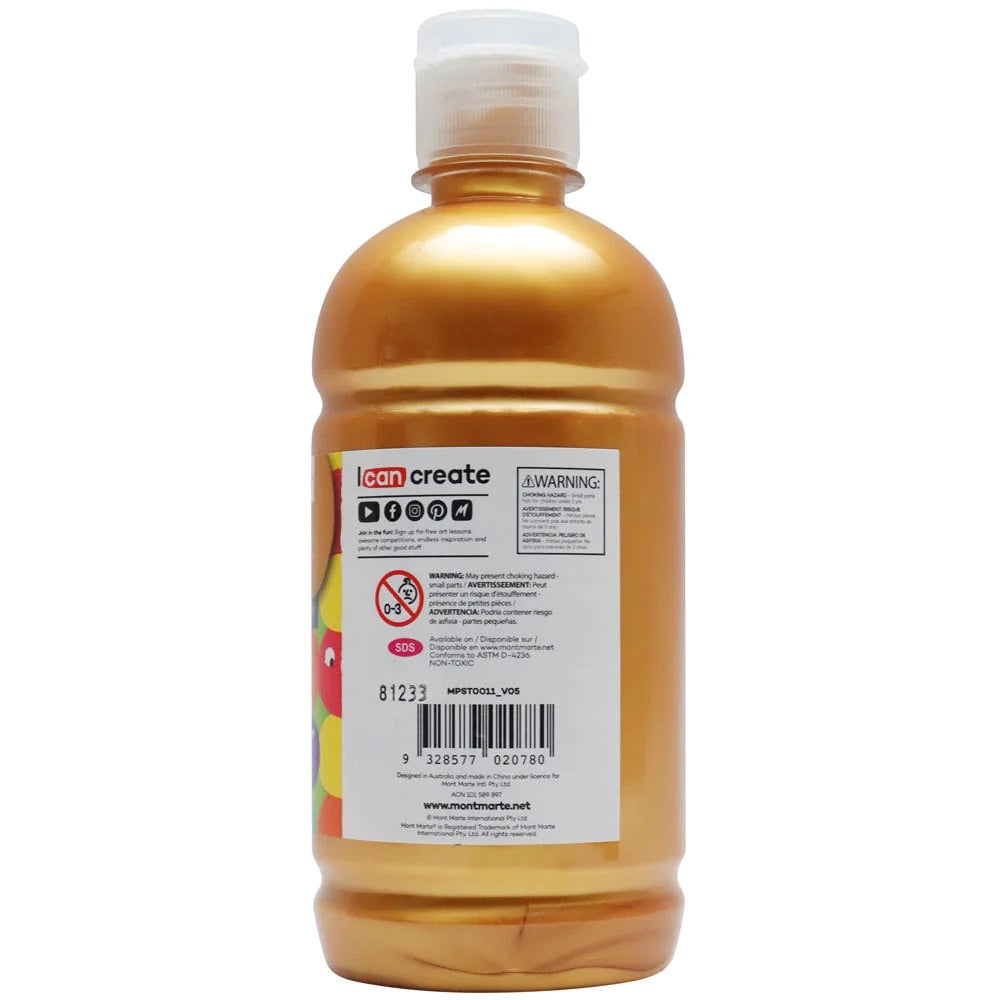 Poster Paint 500ml (16.91 US fl.oz) - Gold