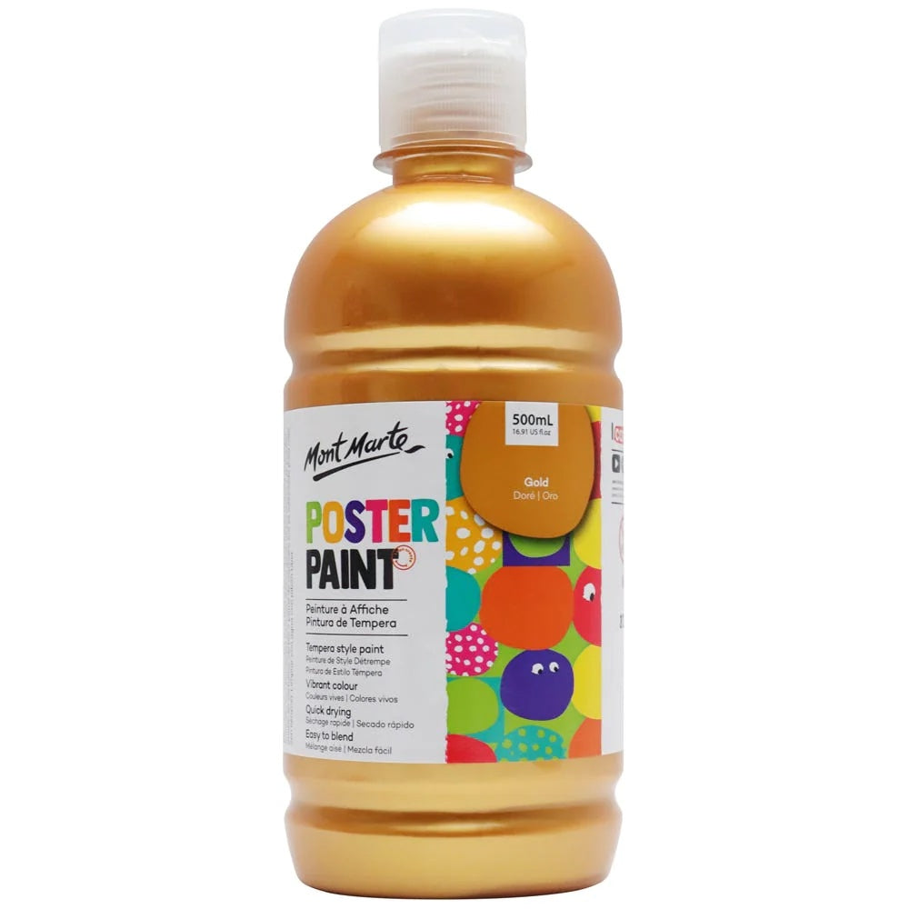 Poster Paint 500ml (16.91 US fl.oz) - Gold