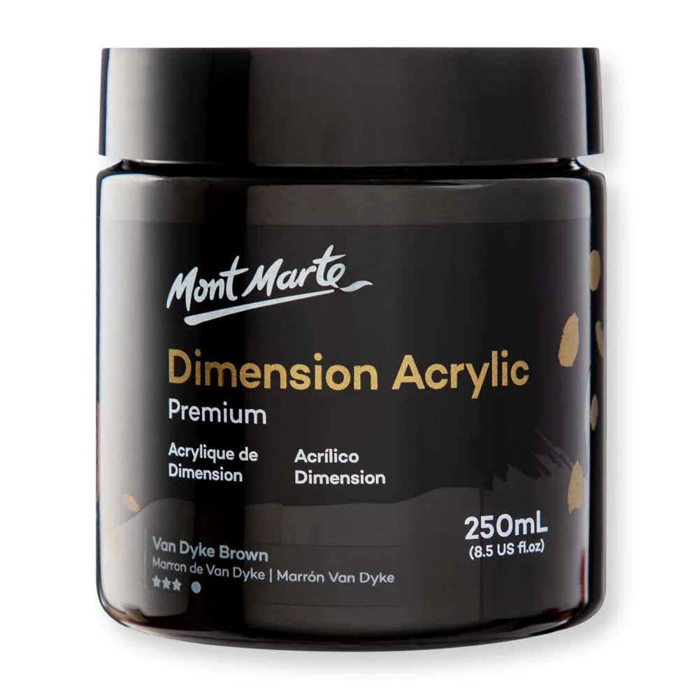 Dimension Acrylic Premium 250ml (8.5 US fl.oz) - Van Dyke Brown