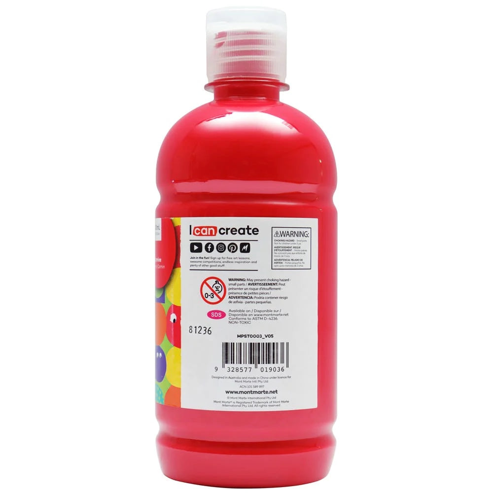 Poster Paint 500ml (16.91 US fl.oz) - Carmine