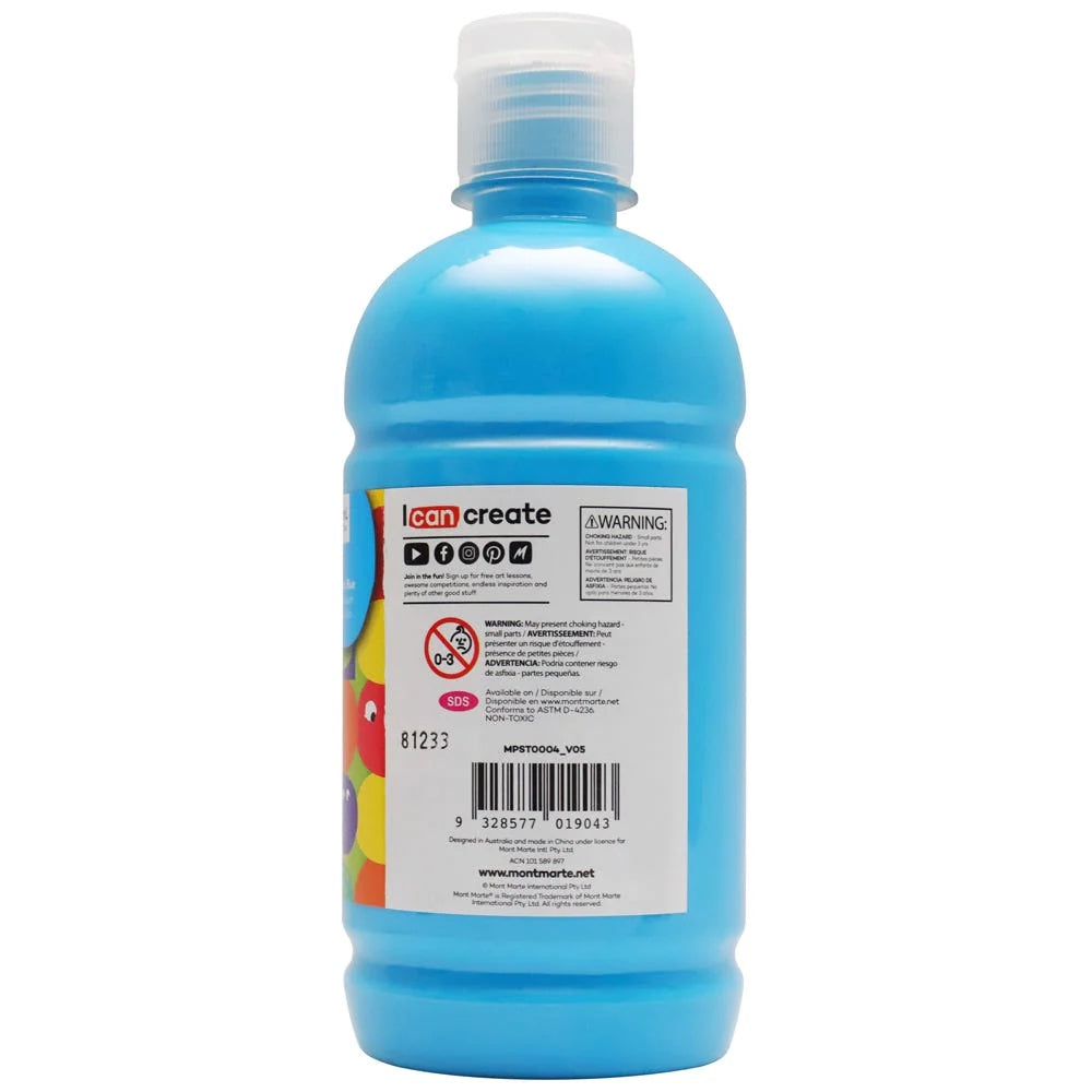 Poster Paint 500ml (16.91 US fl.oz) - Cerulean Blue
