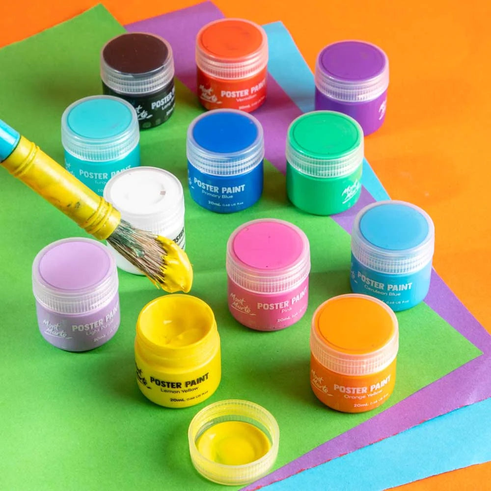 Poster Paints 12pc x 20ml (0.68 US fl.oz)